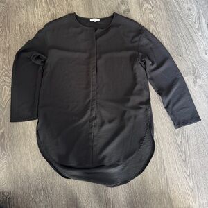 Camber & Grace Black Long Sleeve Tunic Top – Size SP (Small Petite)